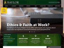 Tablet Screenshot of baylor.edu