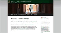 Desktop Screenshot of blogs.baylor.edu