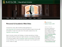 Tablet Screenshot of blogs.baylor.edu