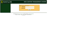 Desktop Screenshot of cms.baylor.edu
