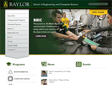 Tablet Screenshot of ecs.baylor.edu